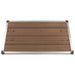 Utendørs dusjbrett WPC rustfritt stål 110x62 cm brun