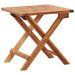 Sammenleggbart salongbord til hage 40x40x40 cm heltre akasie vidaXL