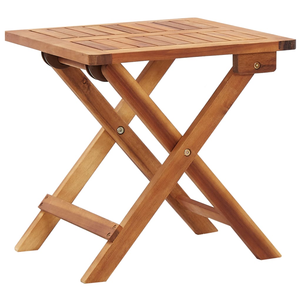 Sammenleggbart salongbord til hage 40x40x40 cm heltre akasie vidaXL