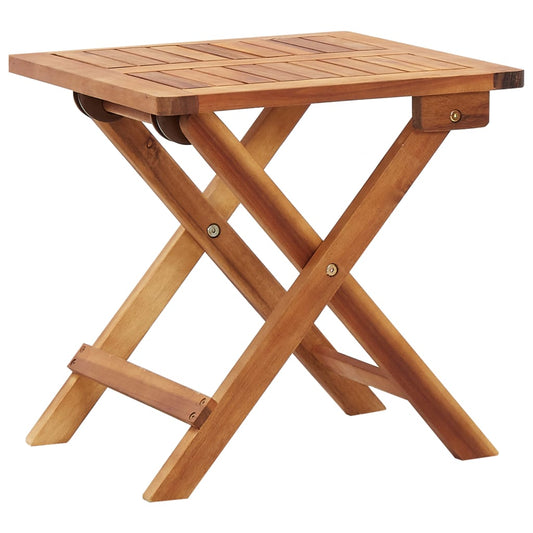 Sammenleggbart salongbord til hage 40x40x40 cm heltre akasie vidaXL