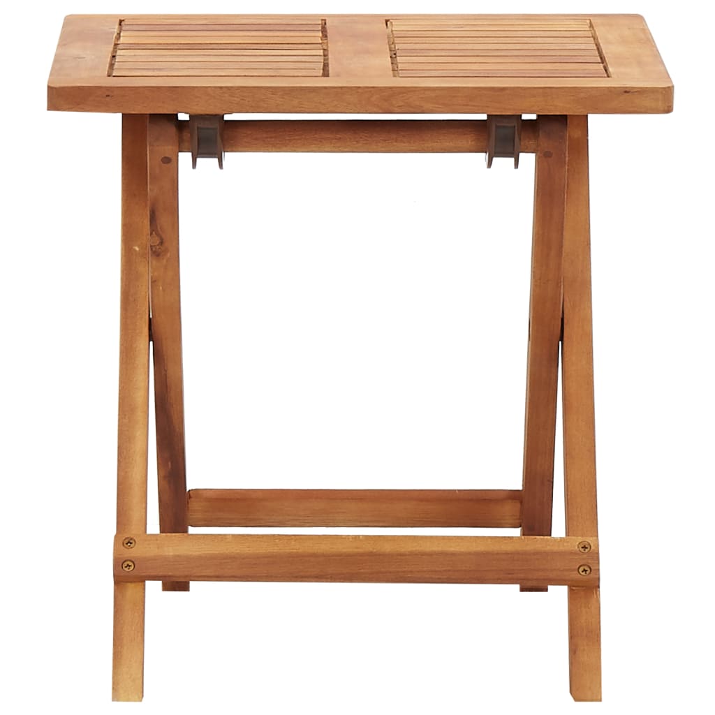 Sammenleggbart salongbord til hage 40x40x40 cm heltre akasie vidaXL