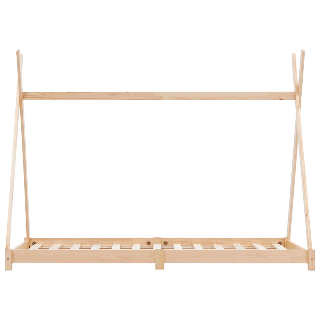 Sengeramme for barn heltre furu 70x140 cm