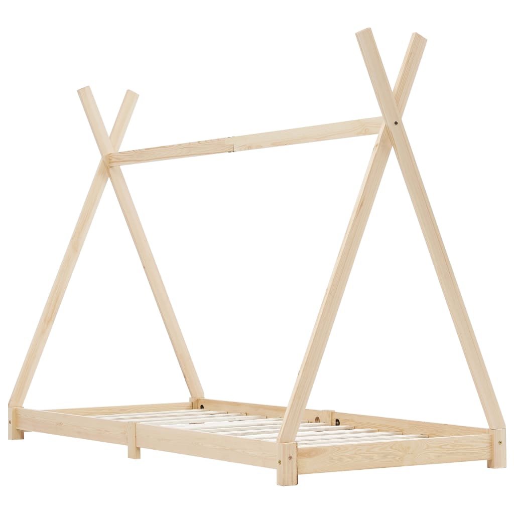 Sengeramme for barn heltre furu 90x200 cm