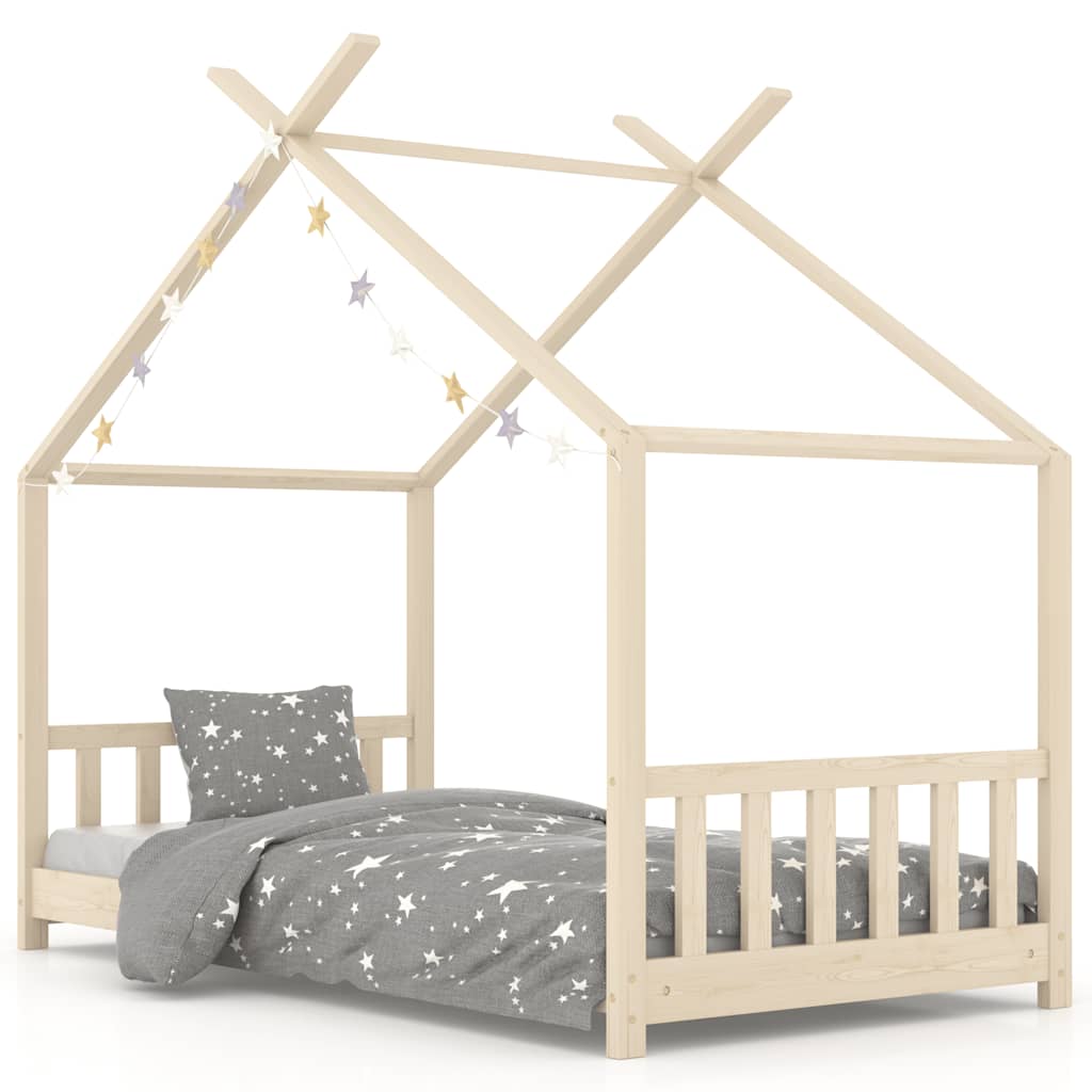 Sengeramme for barn heltre furu 80x160 cm