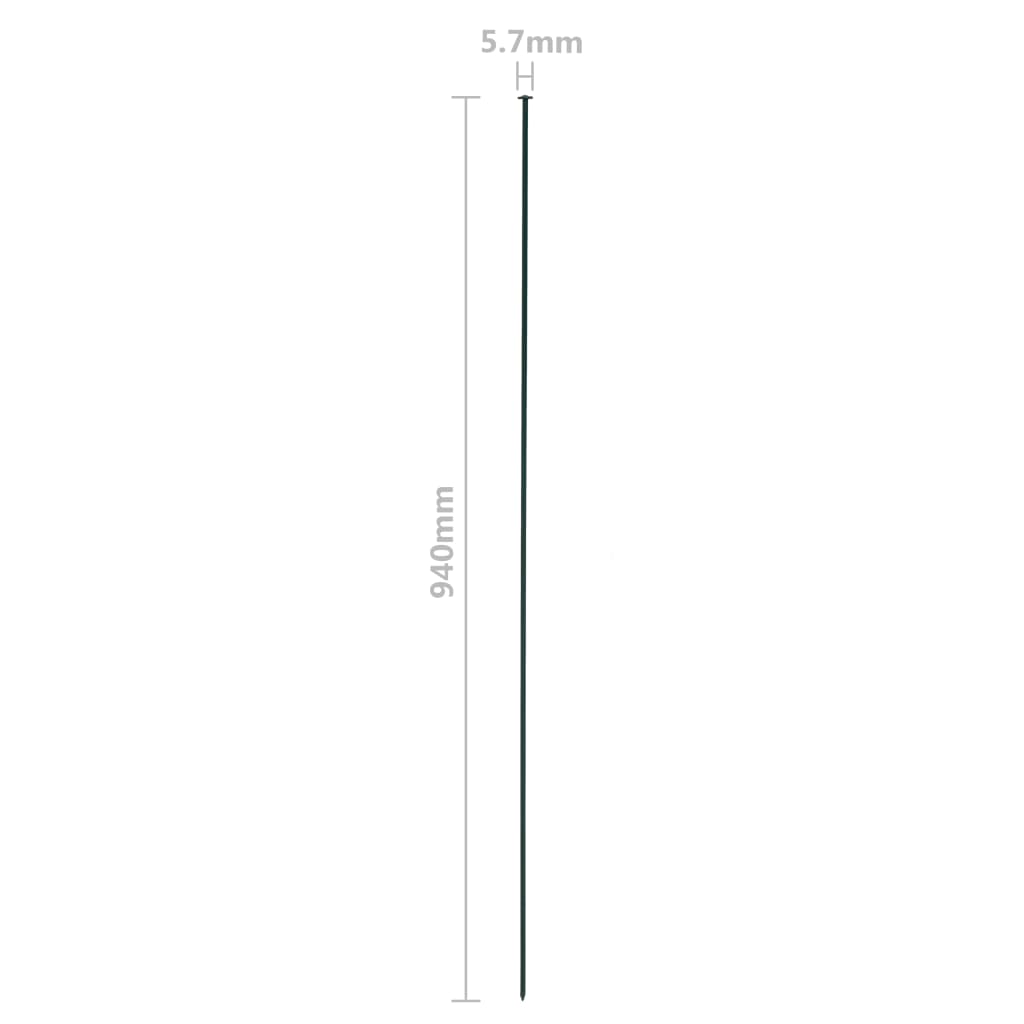 Buet gjerdesett 77,5x78,5 cm grønn