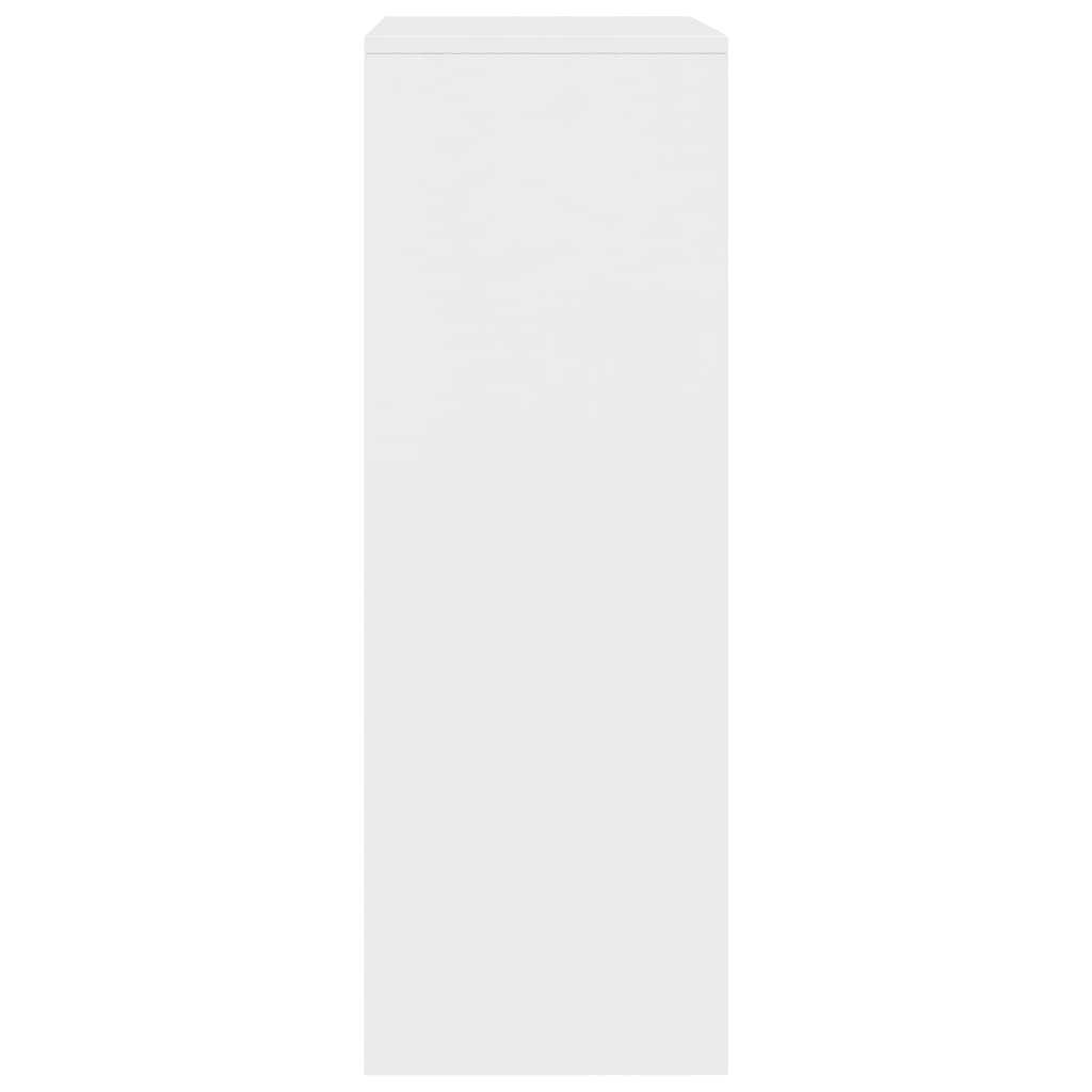 Skjenk med 6 skuffer hvit 50x34x96 cm konstruert tre