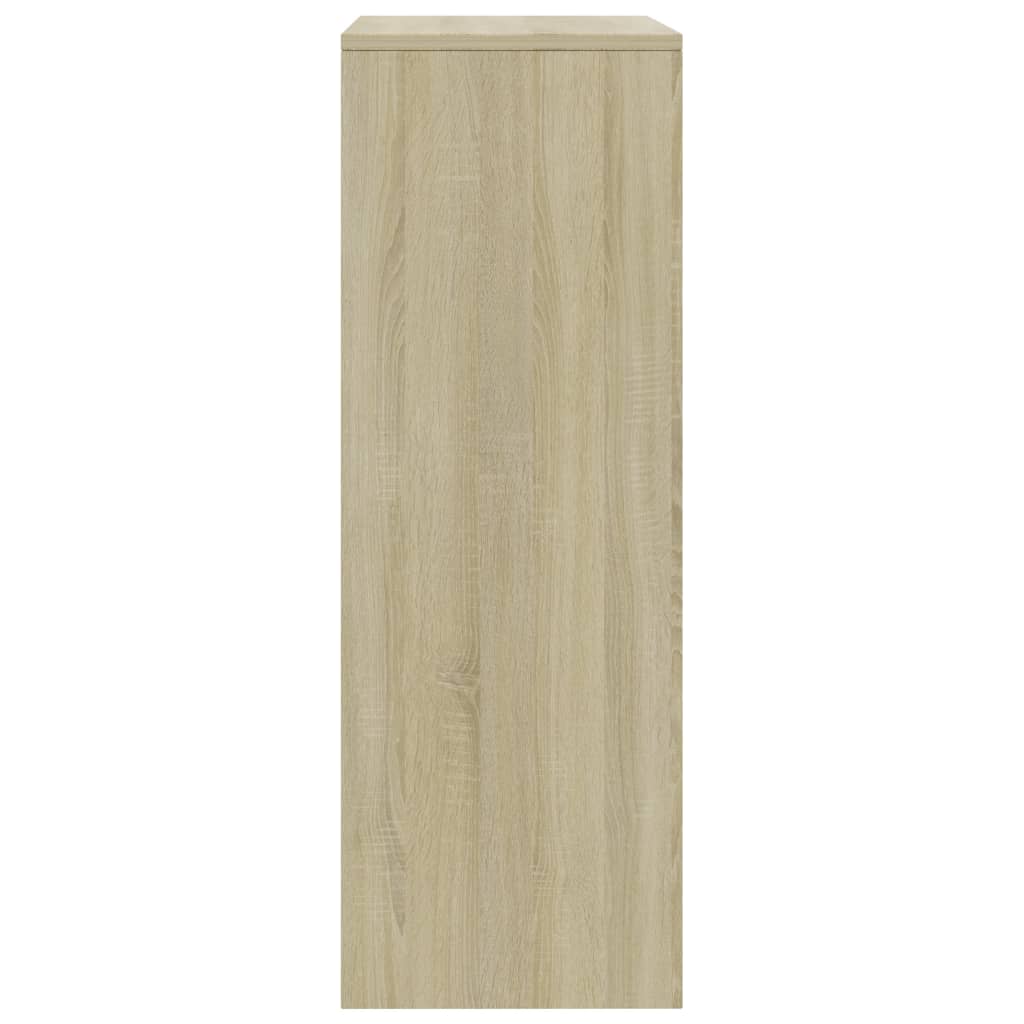 Skjenk med 6 skuffer sonoma eik 50x34x96 cm konstruert tre vidaXL