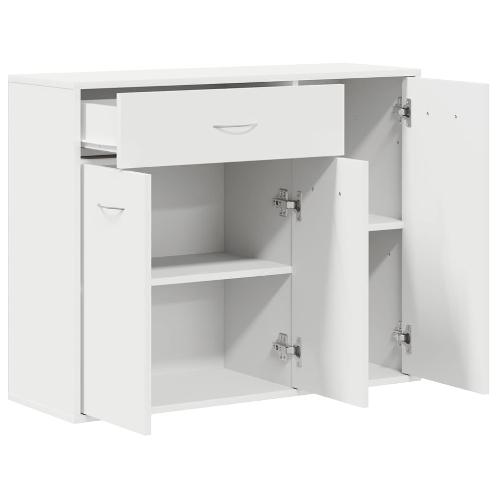 Skjenk hvit 88x30x70 cm konstruert tre vidaXL