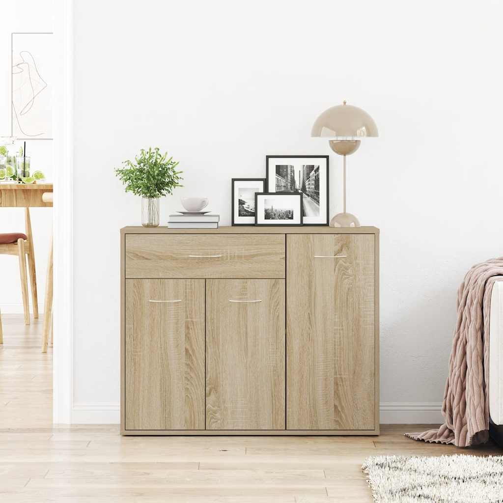 Skjenk sonoma eik 88x30x70 cm konstruert tre