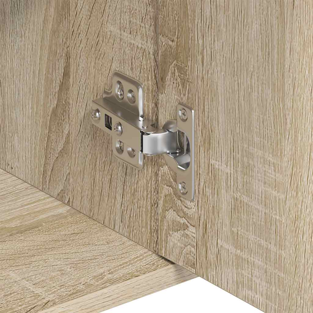 Skjenk sonoma eik 88x30x70 cm konstruert tre