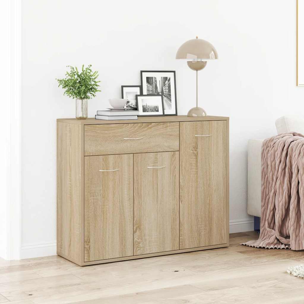 Skjenk sonoma eik 88x30x70 cm konstruert tre