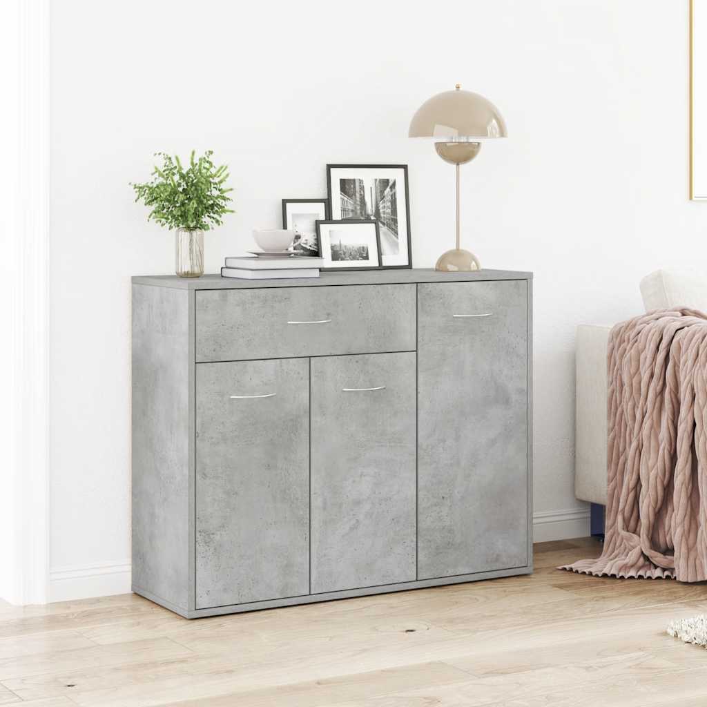 Skjenk betonggrå 88x30x70 cm konstruert tre
