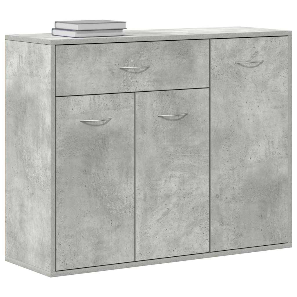 Skjenk betonggrå 88x30x70 cm konstruert tre