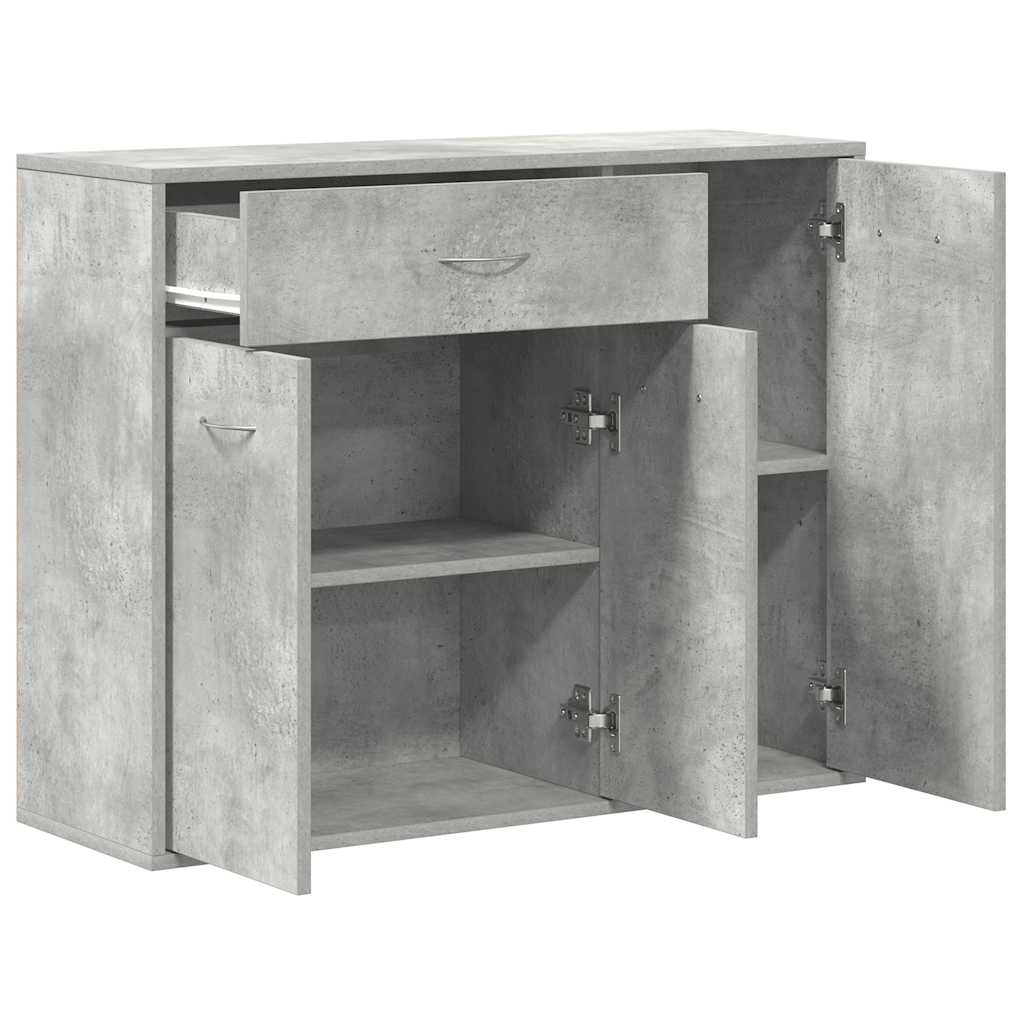 Skjenk betonggrå 88x30x70 cm konstruert tre