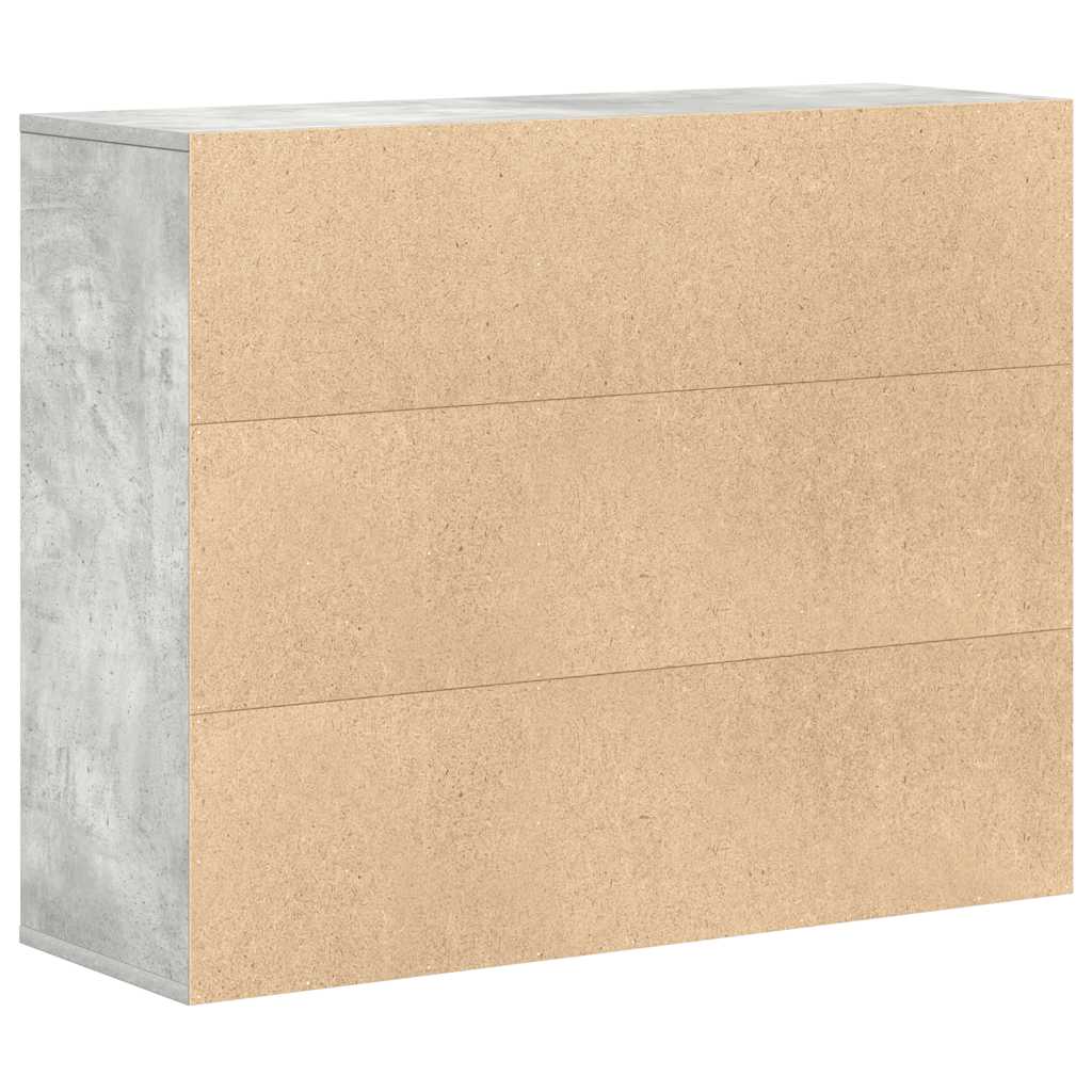 Skjenk betonggrå 88x30x70 cm konstruert tre