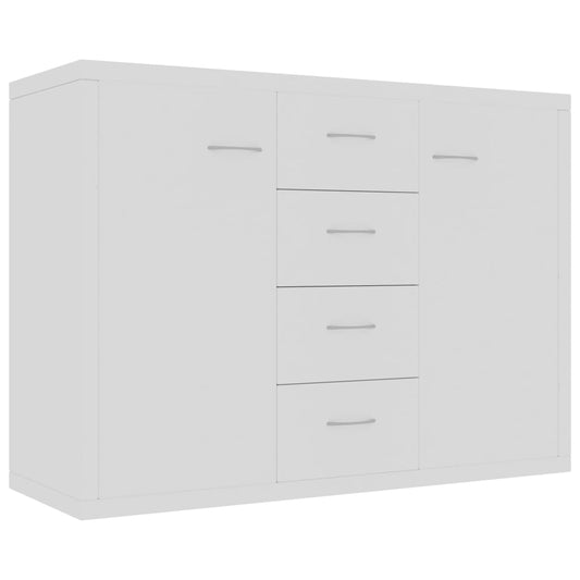 Skjenk hvit 88x30x65 cm konstruert tre