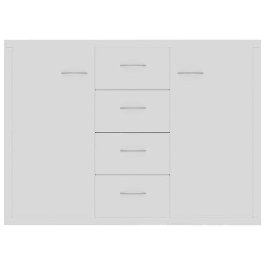 Skjenk hvit 88x30x65 cm konstruert tre