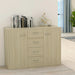 Skjenk sonoma eik 88x30x65 cm konstruert tre