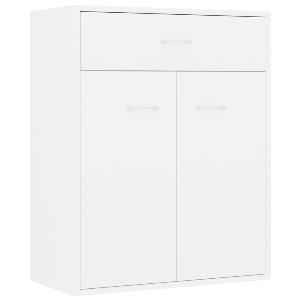 Skjenk hvit 60x30x75 cm konstruert tre