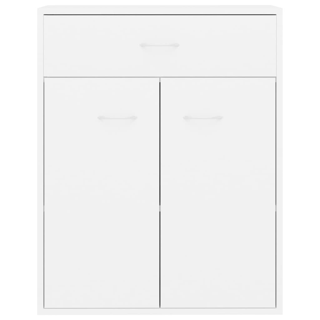 Skjenk hvit 60x30x75 cm konstruert tre