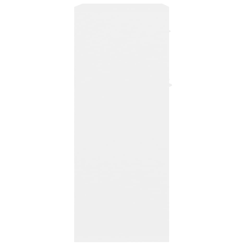 Skjenk hvit 60x30x75 cm konstruert tre