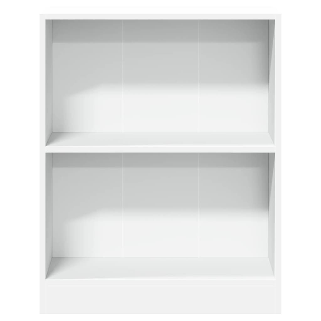 Bokhylle hvit 60x24x76 cm konstruert tre