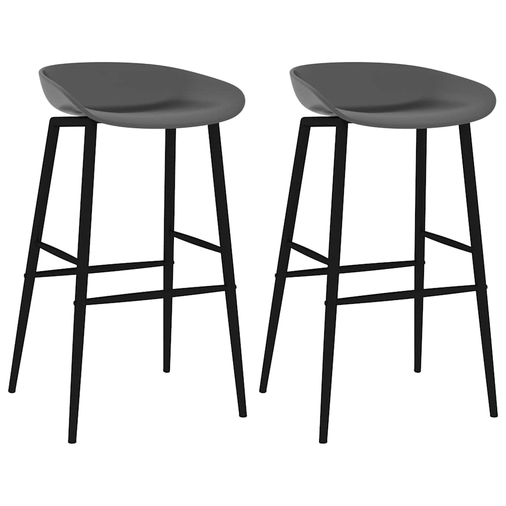 Barstoler 2 stk grå