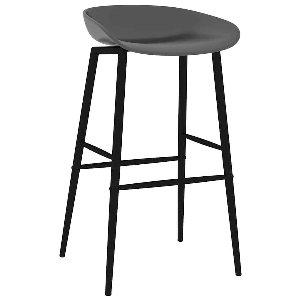 Barstoler 4 stk grå