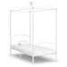 Himmelsengeramme hvit metall 100x200 cm