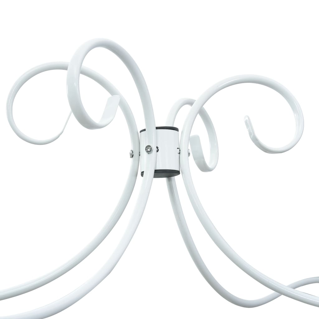 Himmelsengeramme hvit metall 180x200 cm