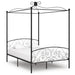 Himmelsengeramme svart metall 120x200 cm