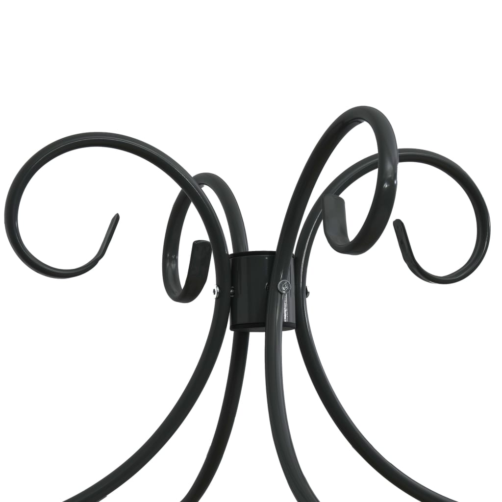 Himmelsengeramme svart metall 140x200 cm