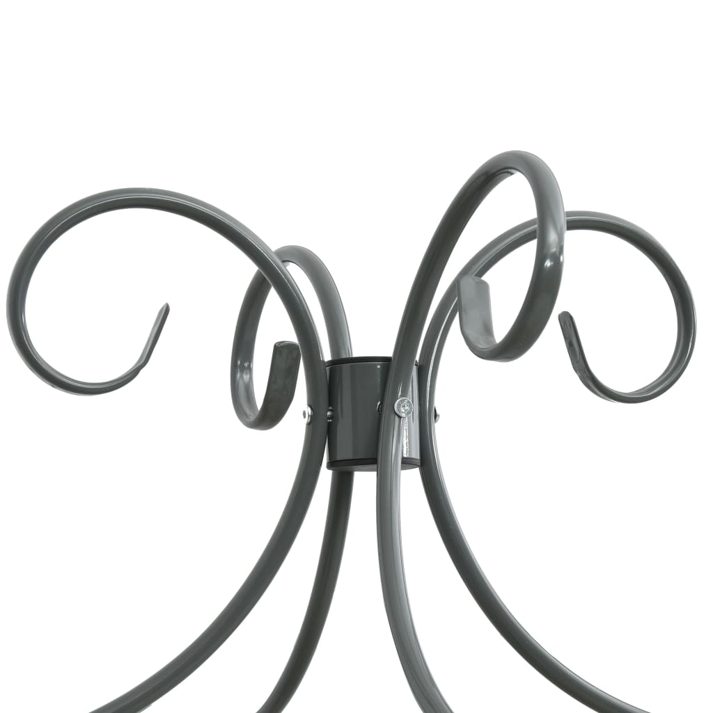 Himmelsengeramme grå metall 160x200 cm