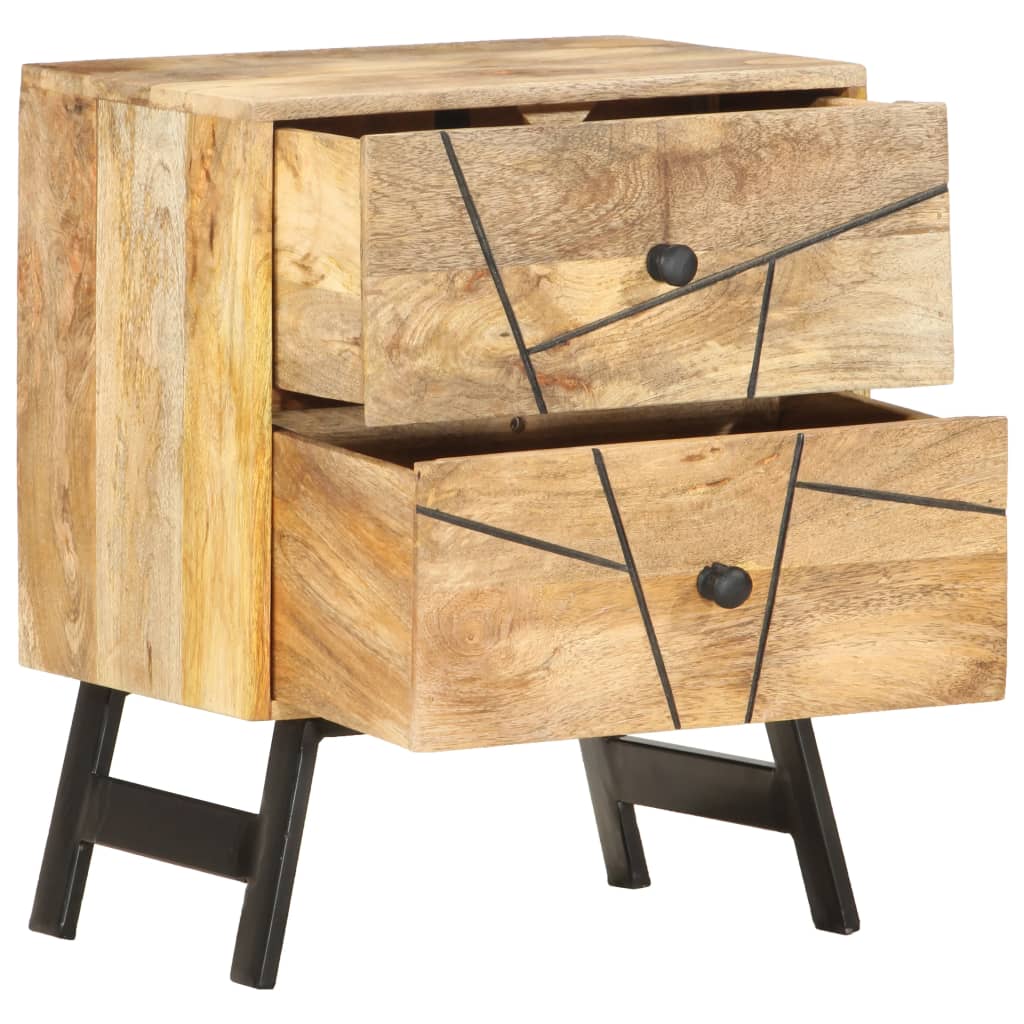 Nattbord 40x30x50 cm heltre mango