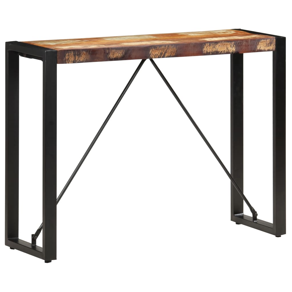 Konsollbord 110x35x76 cm gjenvunnet heltre