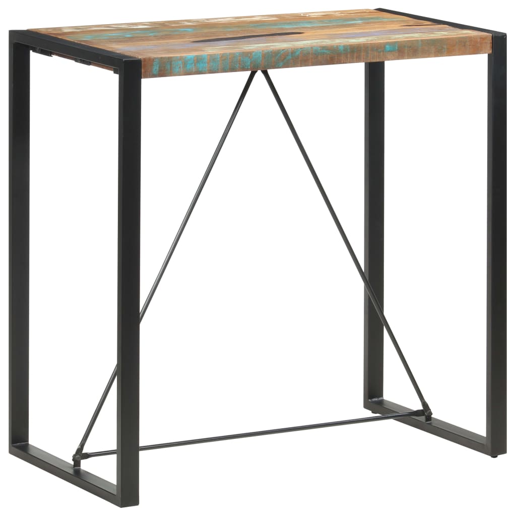Barbord 110x60x110 cm gjenvunnet heltre