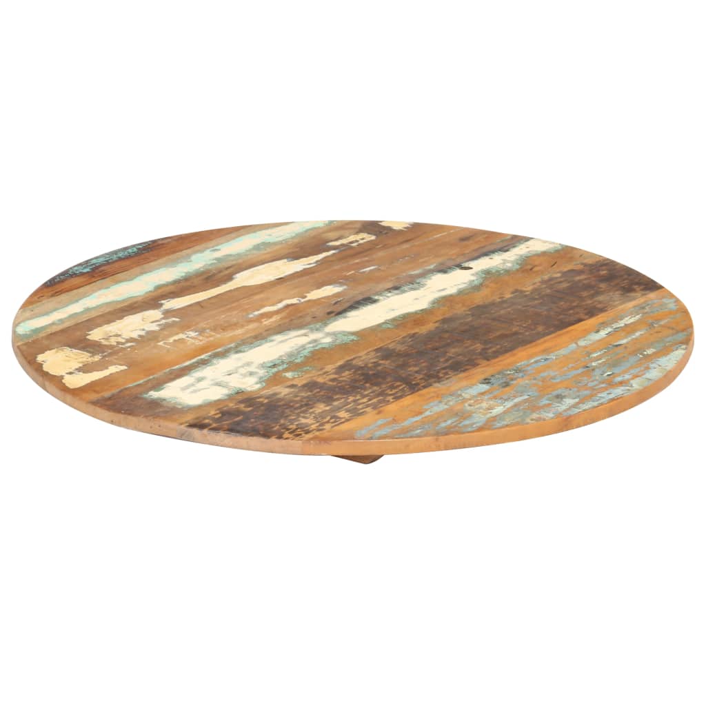 Rund bordplate 50 cm 15-16 mm gjenvunnet heltre