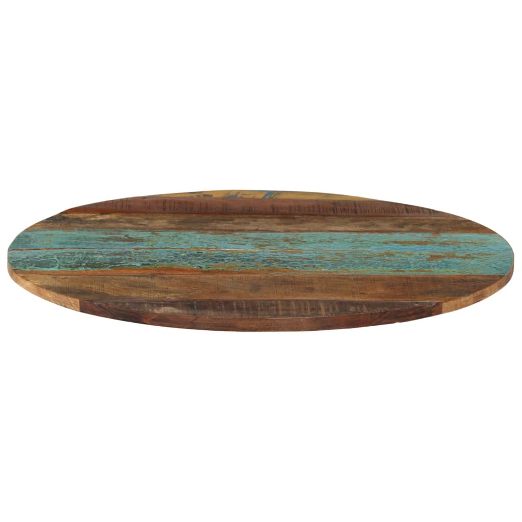 Rund bordplate 60 cm 15-16 mm gjenvunnet heltre