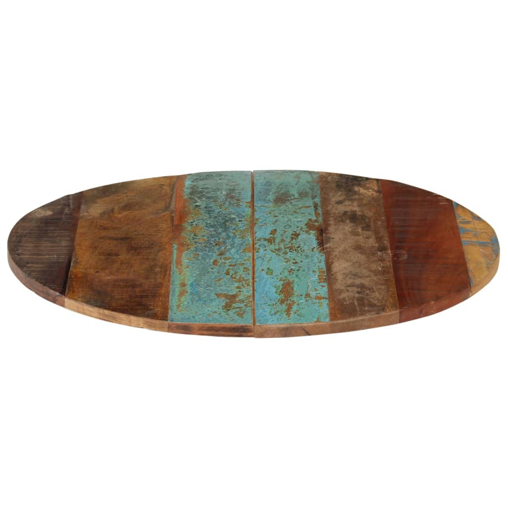 Rund bordplate 60 cm 15-16 mm gjenvunnet heltre