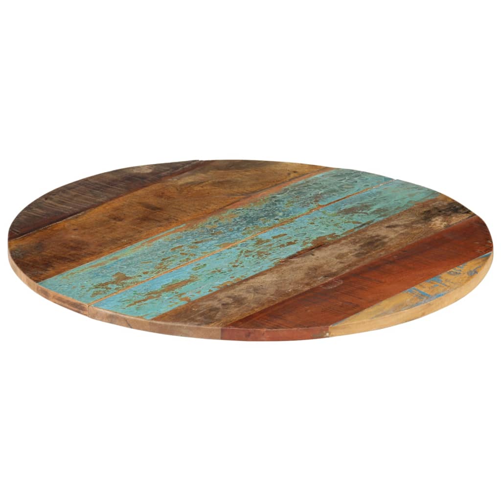 Rund bordplate 60 cm 15-16 mm gjenvunnet heltre
