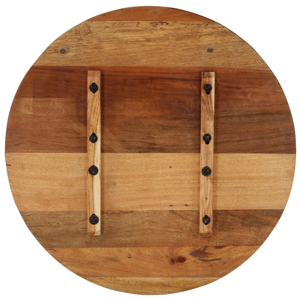 Rund bordplate 70 cm 15-16 mm gjenvunnet heltre