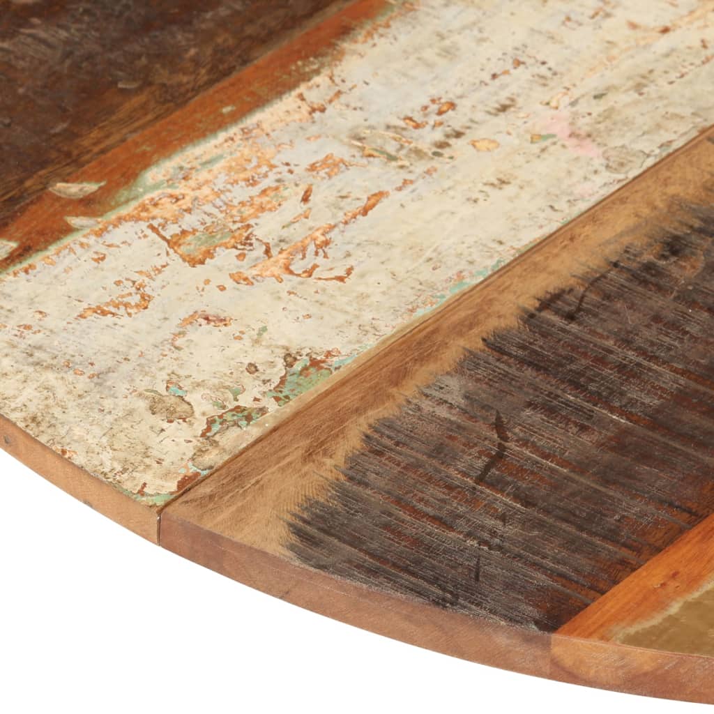 Rund bordplate 70 cm 15-16 mm gjenvunnet heltre