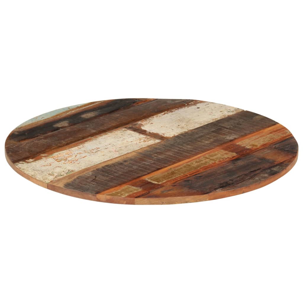Rund bordplate 70 cm 15-16 mm gjenvunnet heltre