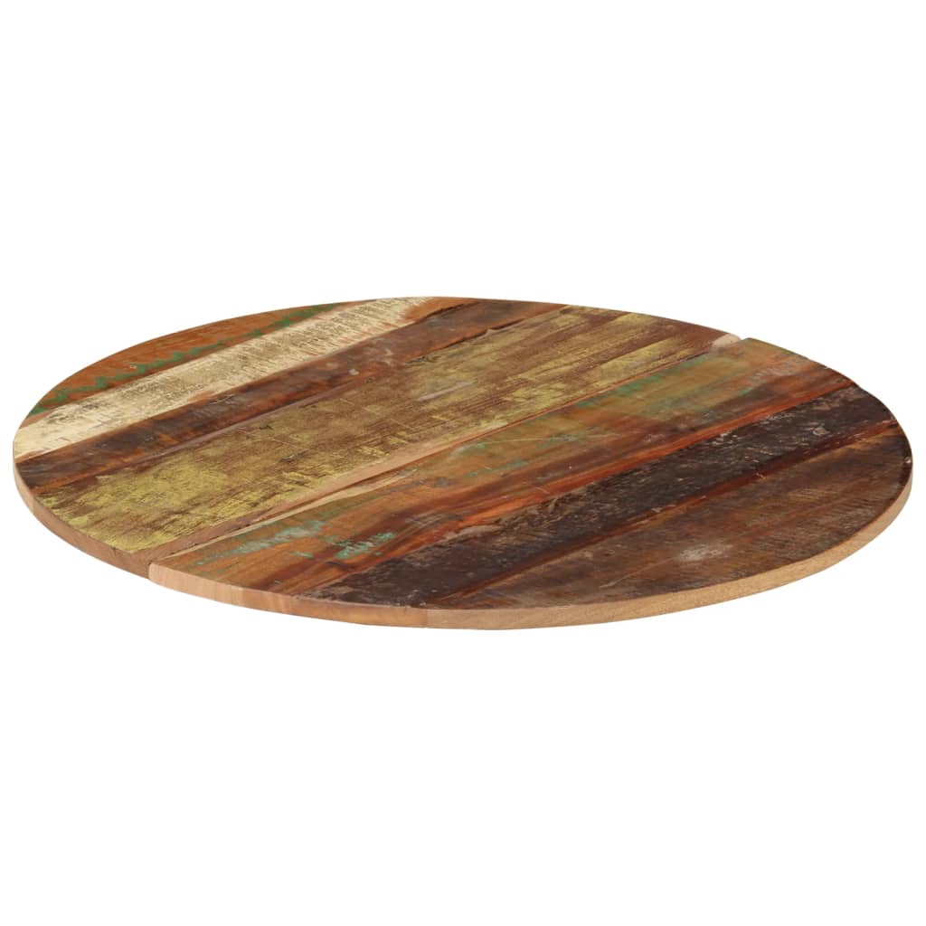 Rund bordplate 70 cm 15-16 mm gjenvunnet heltre