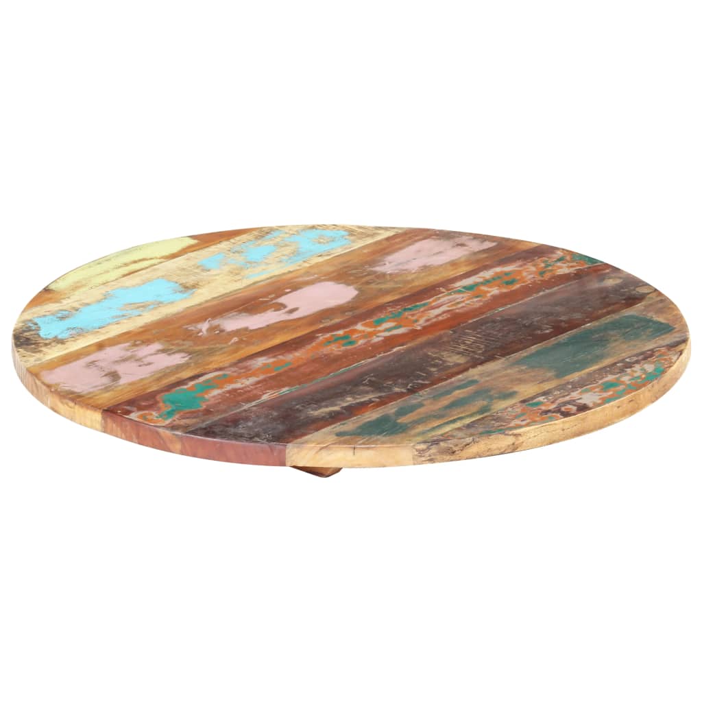 Rund bordplate 40 cm 25-27 mm gjenvunnet heltre