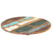 Rund bordplate 50 cm 25-27 mm gjenvunnet heltre