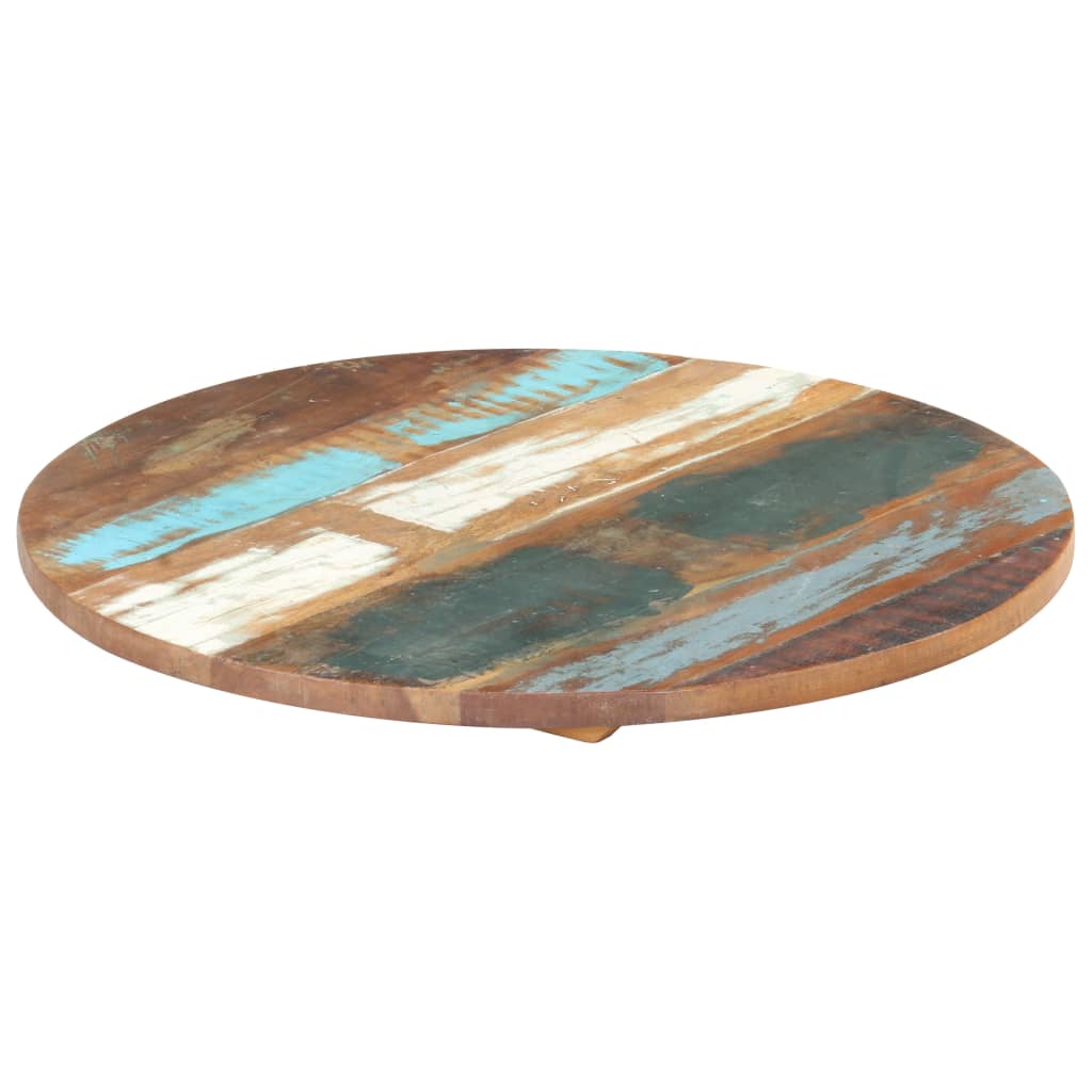 Rund bordplate 50 cm 25-27 mm gjenvunnet heltre