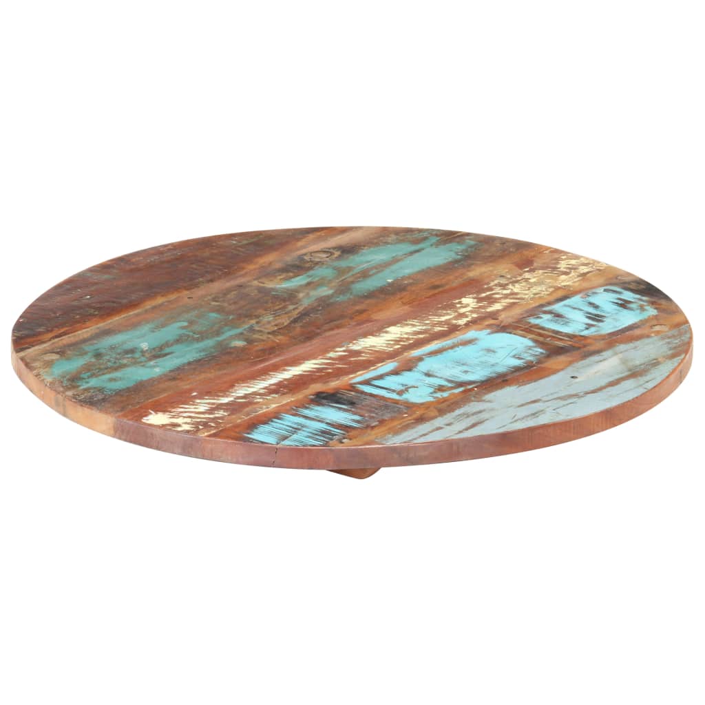 Rund bordplate 50 cm 25-27 mm gjenvunnet heltre