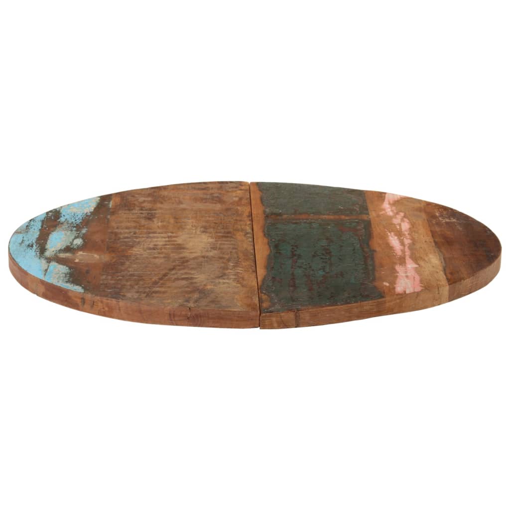 Rund bordplate 70 cm 25-27 mm gjenvunnet heltre