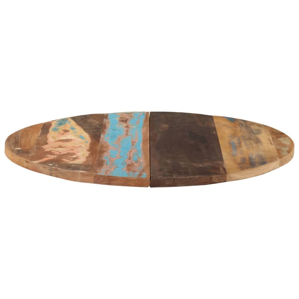 Rund bordplate 80 cm 25-27 mm gjenvunnet heltre